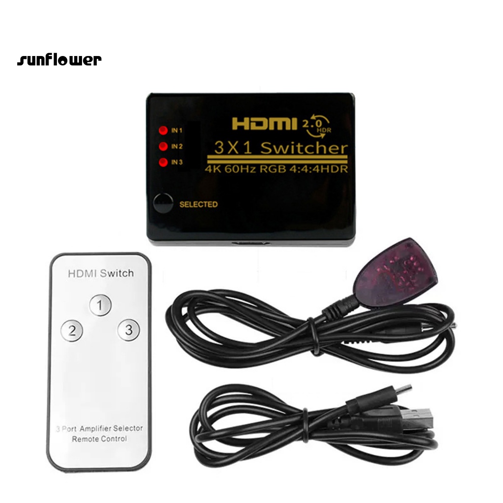 Bộ Chia Chuyển Đổi Video HDMI 3 Trong 1 Chất Lượng Cao