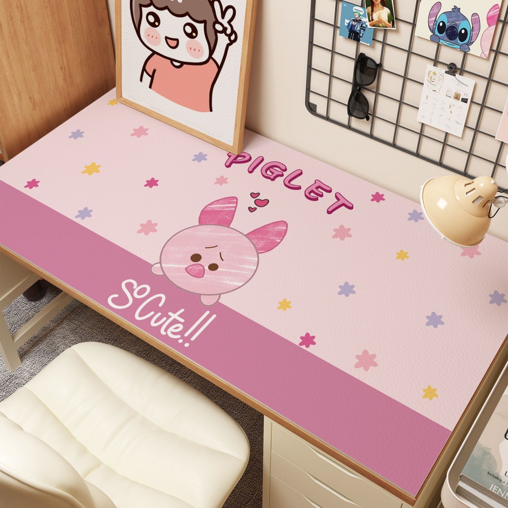 Thảm Da Silicon Lót Bàn Học Chống Thấm Dầu Mỡ Sử Dụng Một Lần In Hoạt Hình Gấu Dâu Tây Đáng Yêu