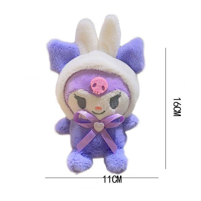 Sanrio kuromi Thỏ Nhồi Bông Đáng Yêu Treo Móc Khóa Cho Bé Gái 1 Tuổi