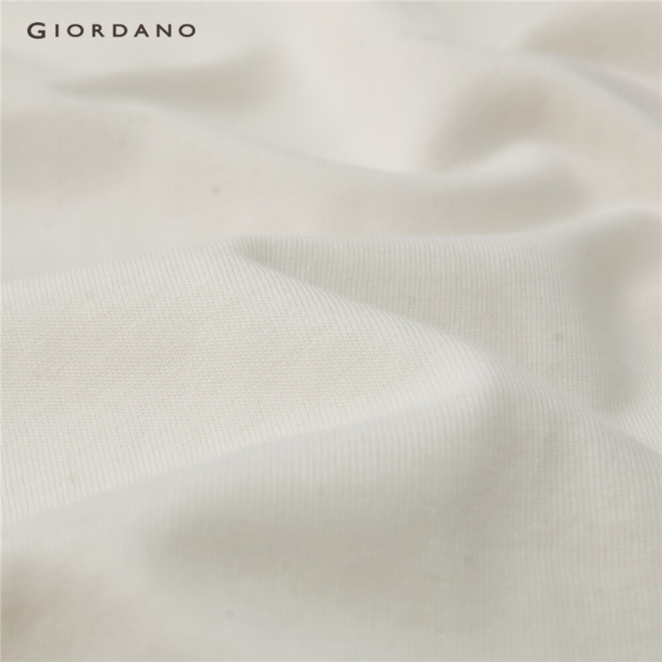 GIORDANO WOMEN Flower crochet contrast color cotton tee 05323434