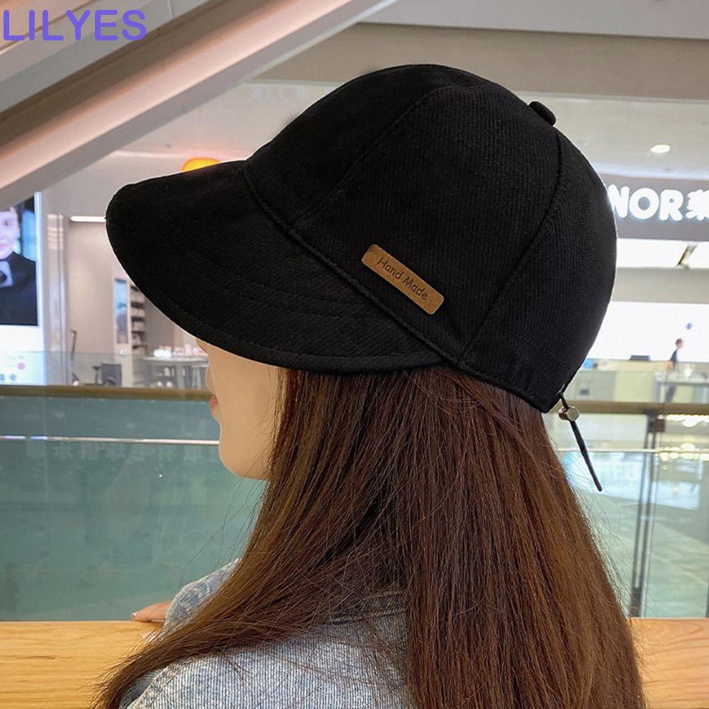 Mũ Tai Bèo Chống Nắng Bằng Vải Cotton In Họa Tiết Hoa Lily Phong Cách Hip Hop Thời Trang Cho Nữ