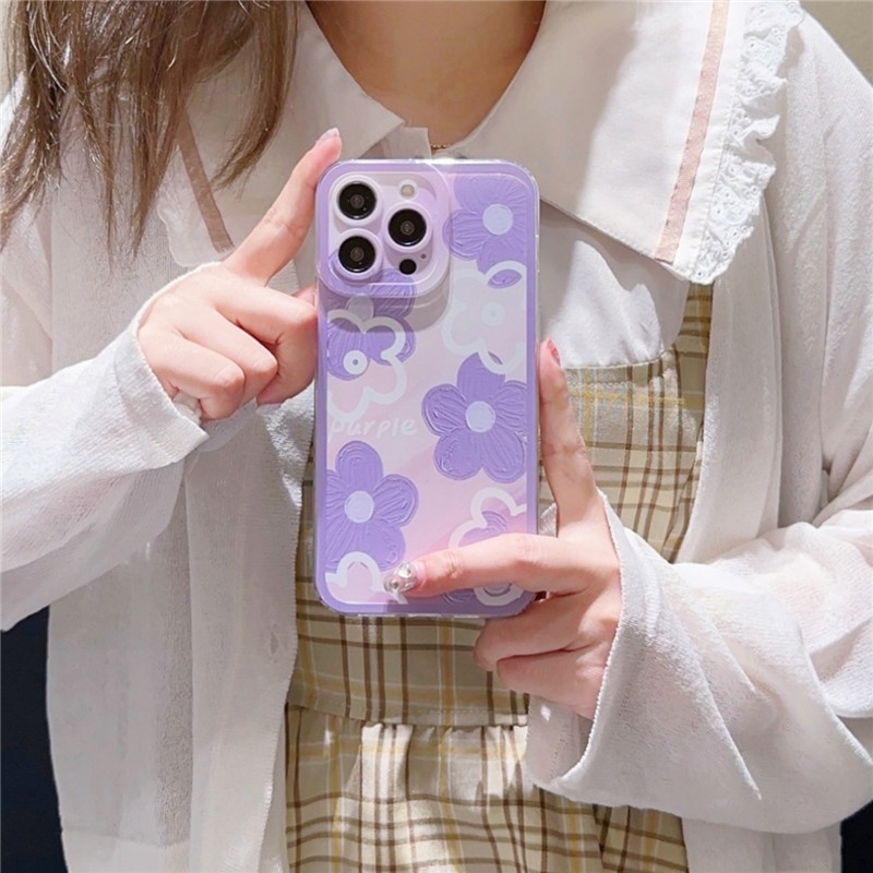 Back Casing For Samsung Galaxy S23 Ultra FE Plus M53 M52 M51 M33 M23 M11 A42 A71 4G 5G A51 A11 A21S A31 A01 A70 A50 A50S A30S A20 A30 A10 Note 10 ins Oil Painting Flower Case 1STD 36