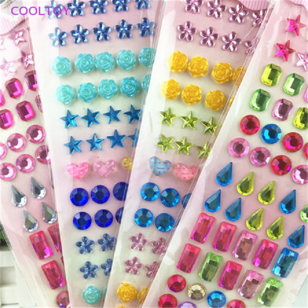 Cooltoy Dải Đá Kim Cương Pha Lê Lấp Lánh Tự Dính Trang Sức Bán Chạy