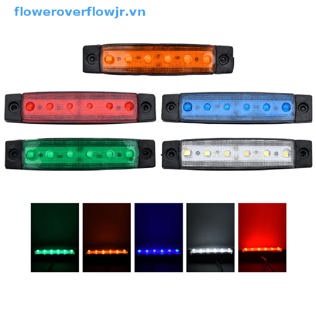1 Đèn Tín Hiệu 6 Bóng Led 12V / 24V Cảnh Báo Cho Đuôi Xe Tải