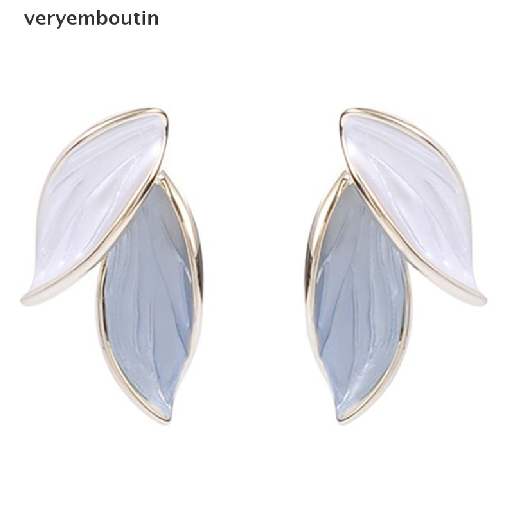 Bông Tai Dáng Dài Hình Chiếc Lá Phối Tua Rua Phong Cách Bohemian Thời Trang Cho Nữ