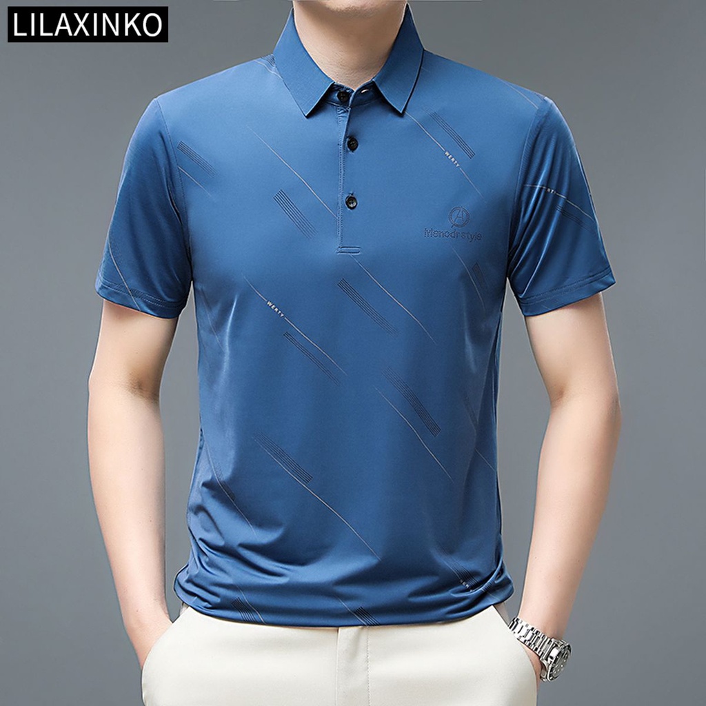 Áo Thun Polo Tay Ngắn Kẻ Sọc 6 Màu Thời Trang Dành Cho Nam