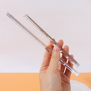 15 / 20cm Student Drawing Straightedge Exam Office Ruler Plastic Student Measuring Tools Simple Transparent Trigonometric Ruler