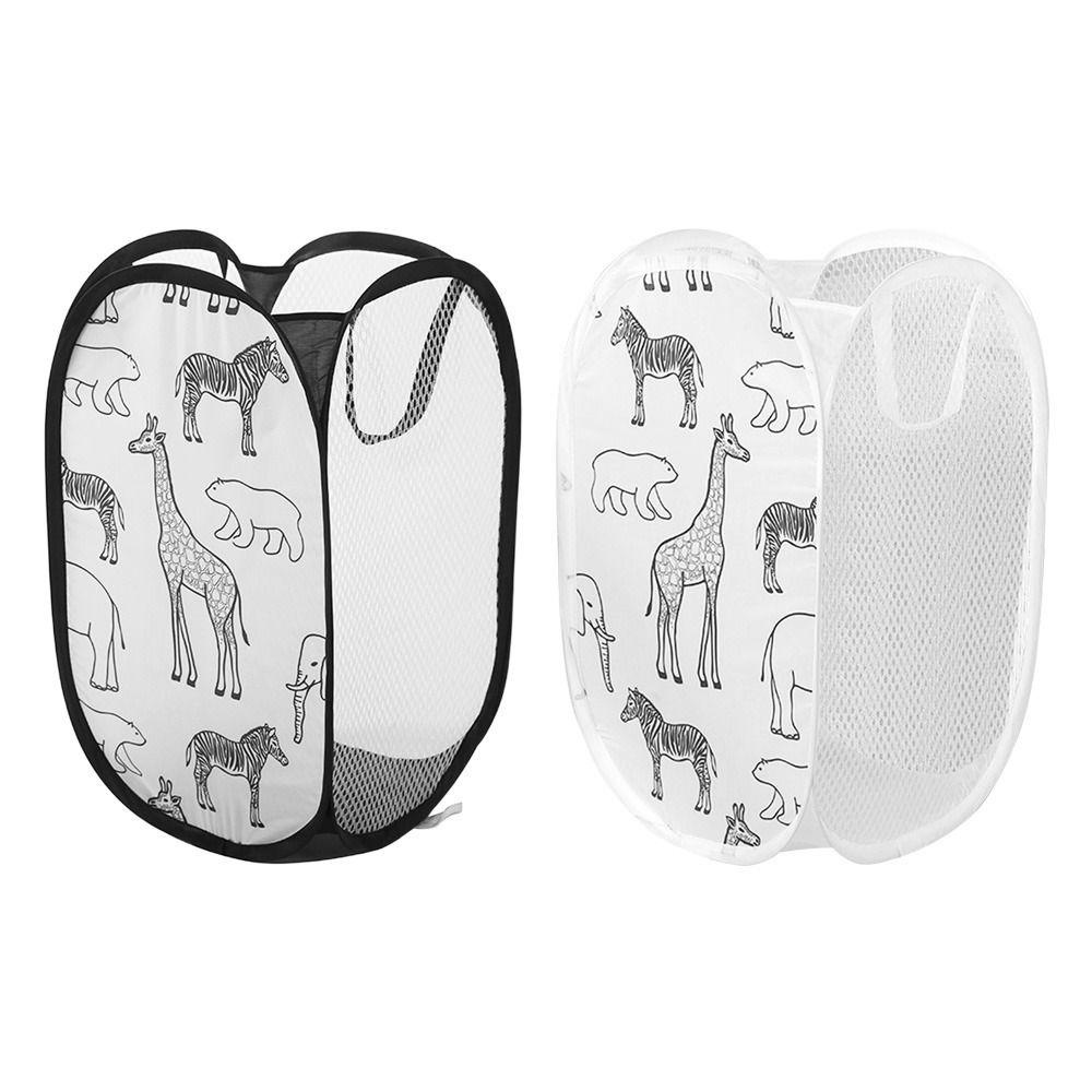 KRNY Giỏ Đựng Đồ Giặt / Đồ Chơi Họa Tiết Hoạt Hình Dễ Thương Tiện Dụng Cho Gia Đình