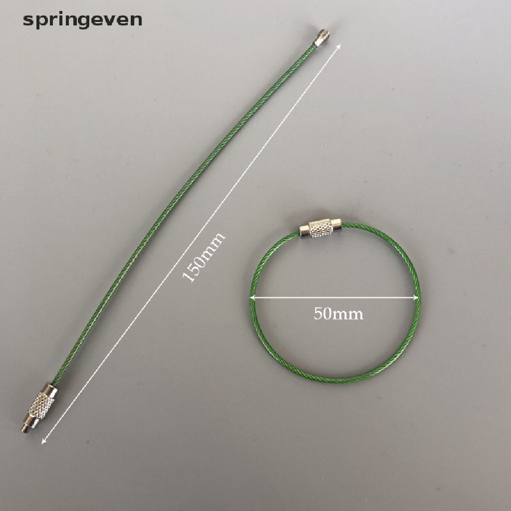 Set 10 Dây Móc Chìa Khóa Bằng Thép Không Gỉ Tiện Dụng