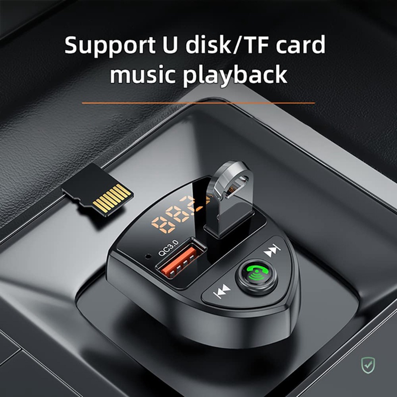 Bộ Chuyển Đổi Bluetooth FM Không Dây Hỗ Trợ MP3 Thẻ TF Cho Xe Hơi