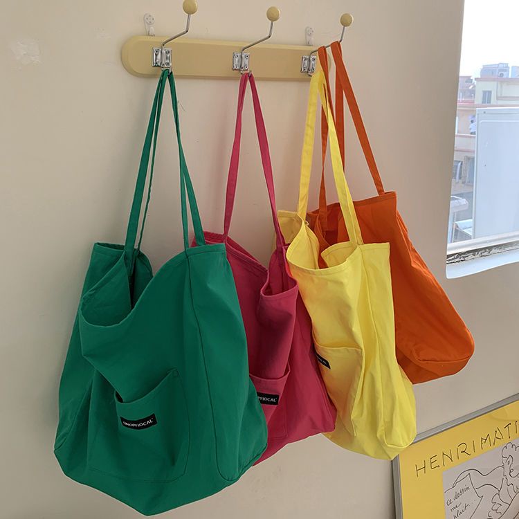 Túi Xách Canvas Cỡ Lớn Thiết Kế Đơn Giản Thời Trang Du Lịch Cho Nữ