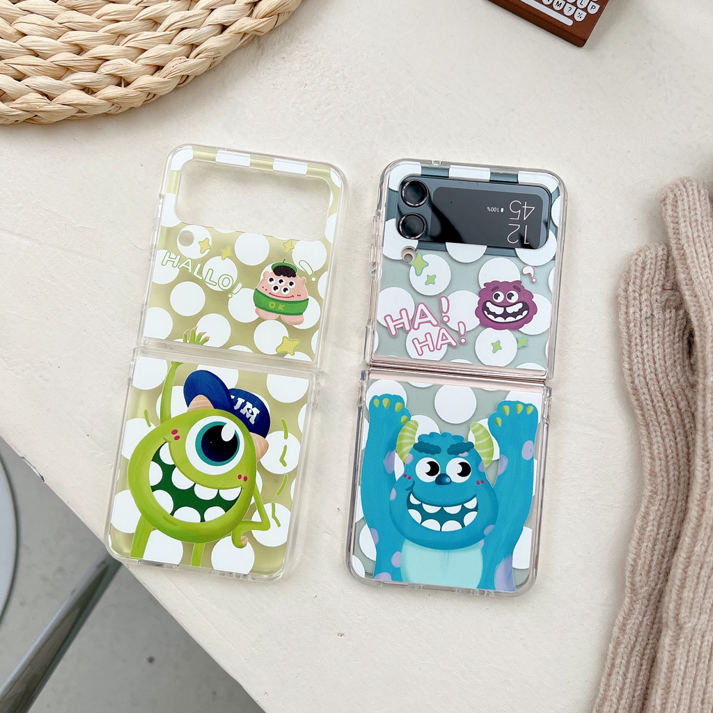 Ốp Điện Thoại Họa Tiết Gấu Dễ Thương Cho Samsung Galaxy Z Flip 4 Z Flip 3 Graffiti Samsung Z Flip4 Z Flip3