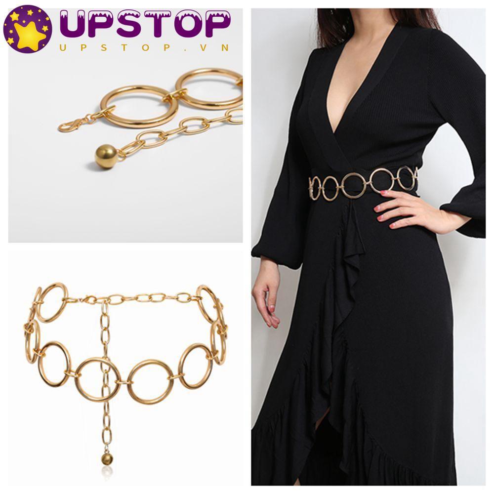 UPSTOP Dây Chuyền Body Chain Quyến Rũ|Thắt Lưng Tua Rua Bằng Hợp Kim Không Xỏ Lỗ Nhiều Màu S