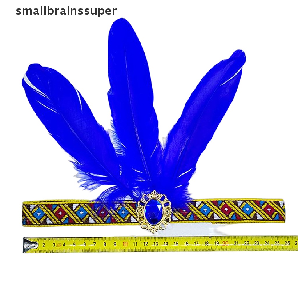 Băng Đô Cài Tóc Đính Lông Vũ Phong Cách Bohemian Ấn Độ