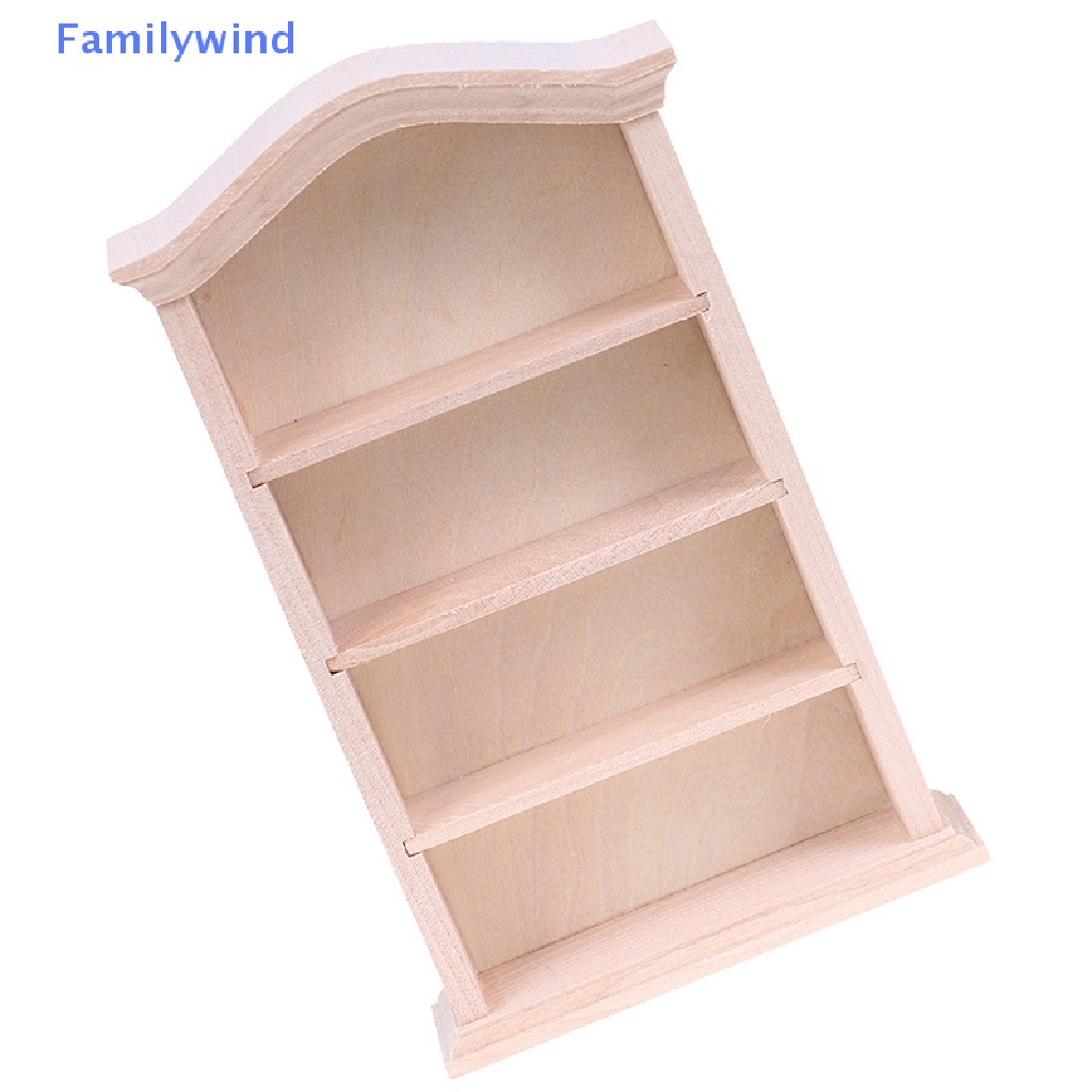 Mô Hình Tủ Sách / Tủ Chén / Nội Thất Treo Tường Trang Trí Nhà Búp Bê 1: 12