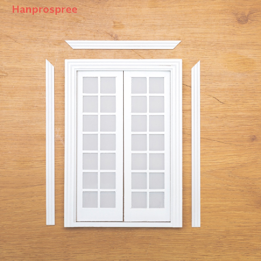 1 Set 28 Mô Hình Cửa Đôi 28 Cửa Màu Trắng DIY Trang Trí Nhà Búp Bê