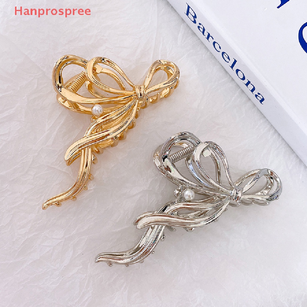 Kẹp Tóc Hình Cá Mập Đính Ngọc Trai Giả Bằng Kim Loại Cho Nữ