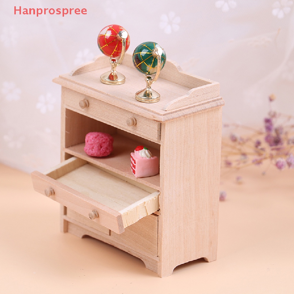 Bộ Mô Hình Tủ Nội Thất Trang Trí Nhà Búp Bê Tỉ Lệ 1: 12