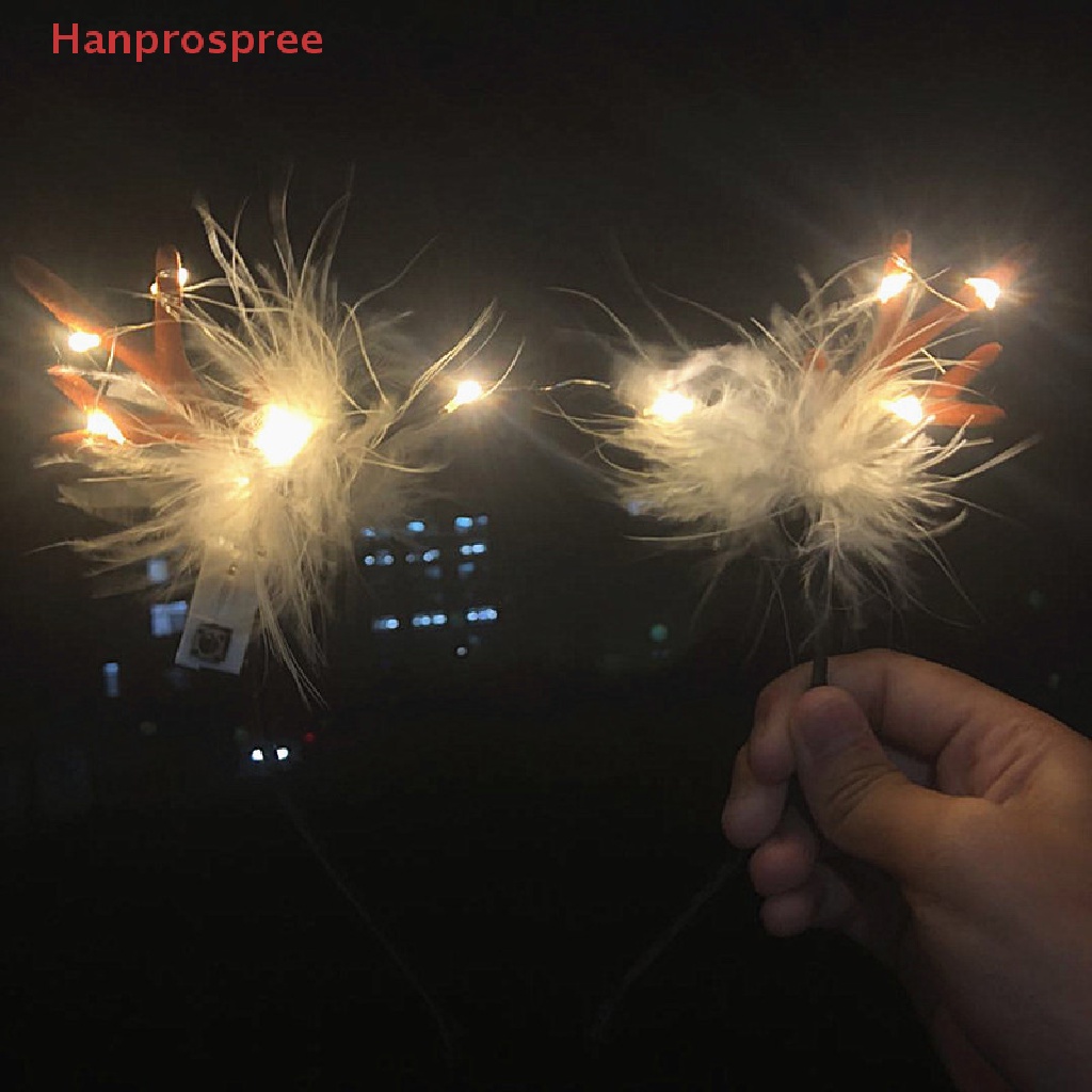 Băng Đô Cài Tóc Hình Sừng Hươu Có Đèn LED Phát Sáng Độc Đáo