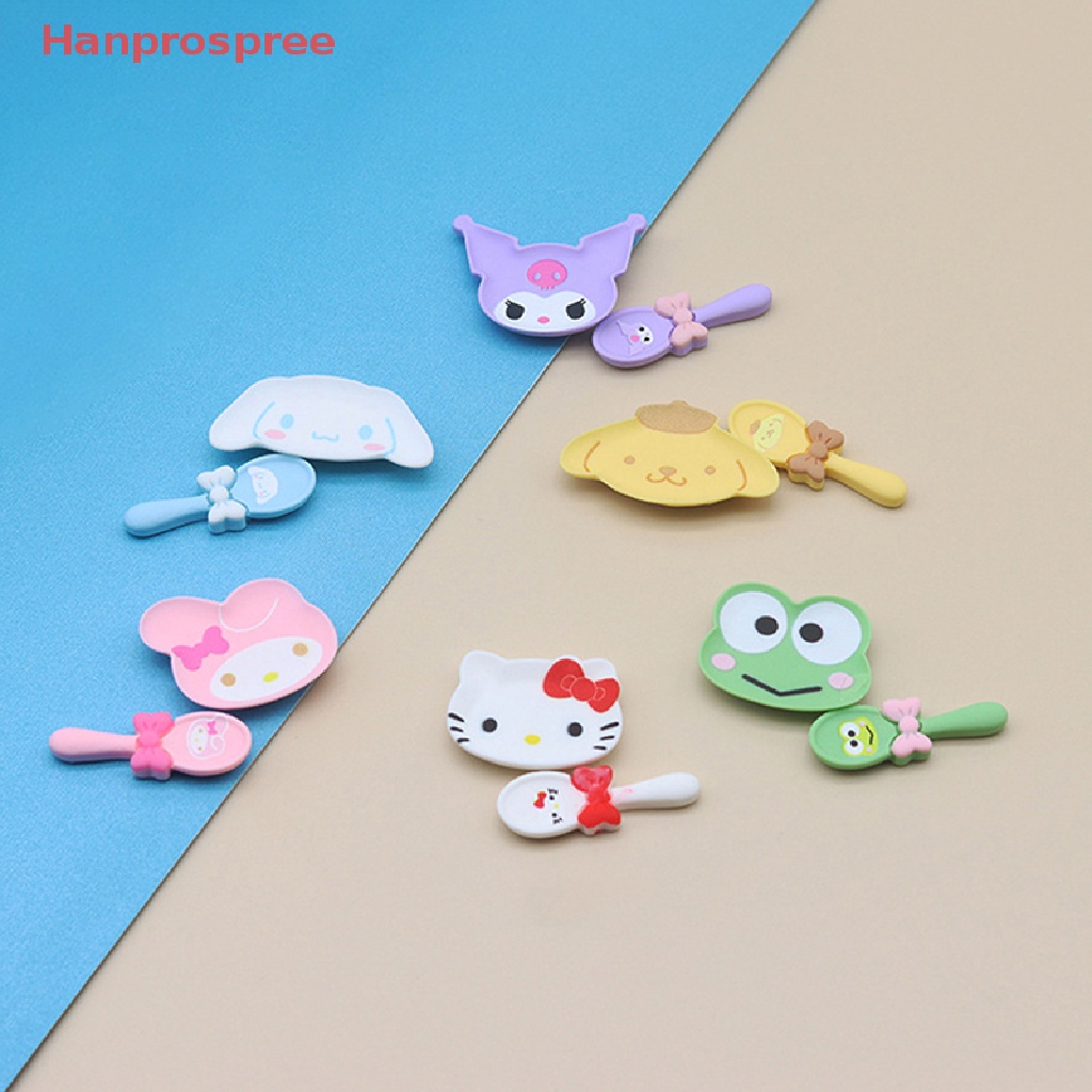 Muỗng Đĩa mini Hình Hoạt Hình Dễ Thương Trang Trí Nhà Búp Bê