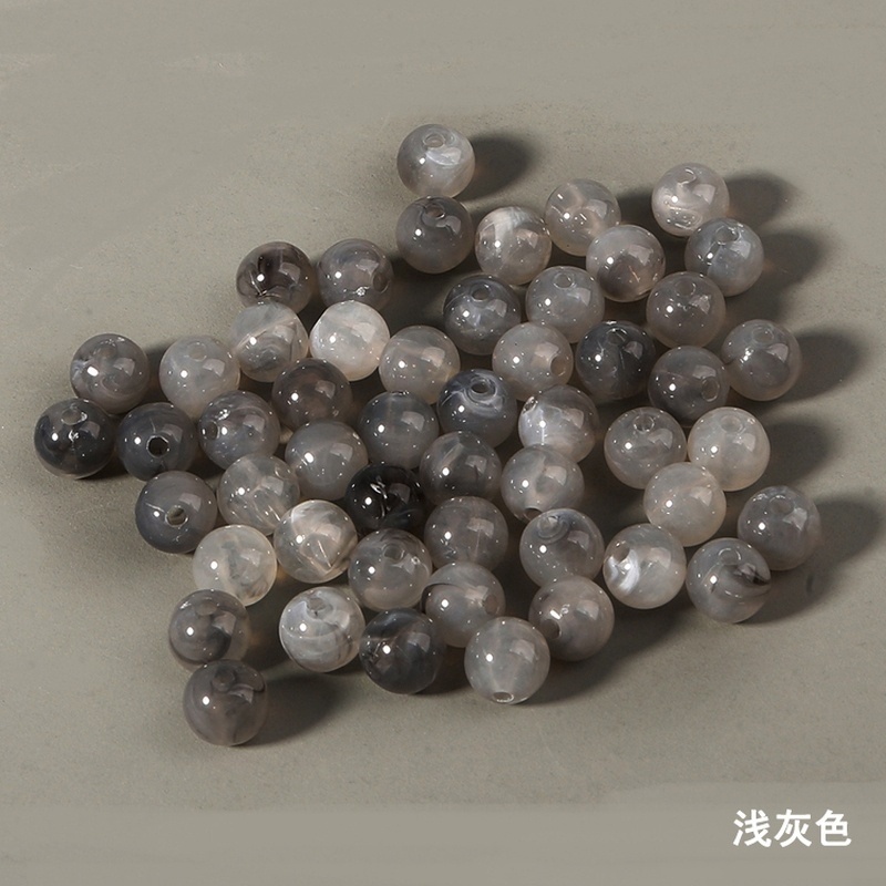 Set 100 Hạt Nhựa Xỏ Lỗ Trái Tim Nhiều Kiểu Dáng Dùng Để Làm Trang Sức Thủ Công