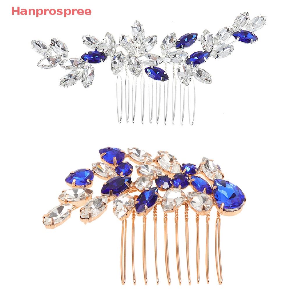 Lược Cài Tóc Đính Đá Pha Lê Sang Trọng Cho Cô Dâu