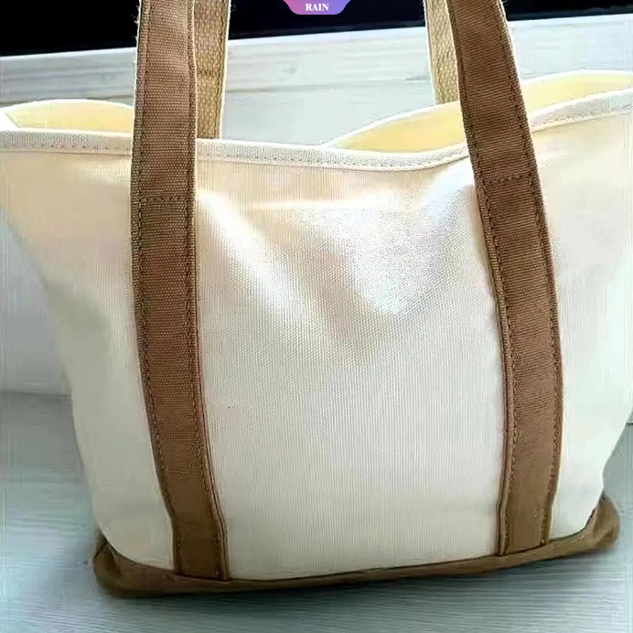 Sanrio Túi Tote Vải Canvas Đeo Vai Sức Chứa Lớn Hình Hello Kitty Cinnamoroll Kuromi Pochacco Đáng Yêu Cho Nữ [RAIN]