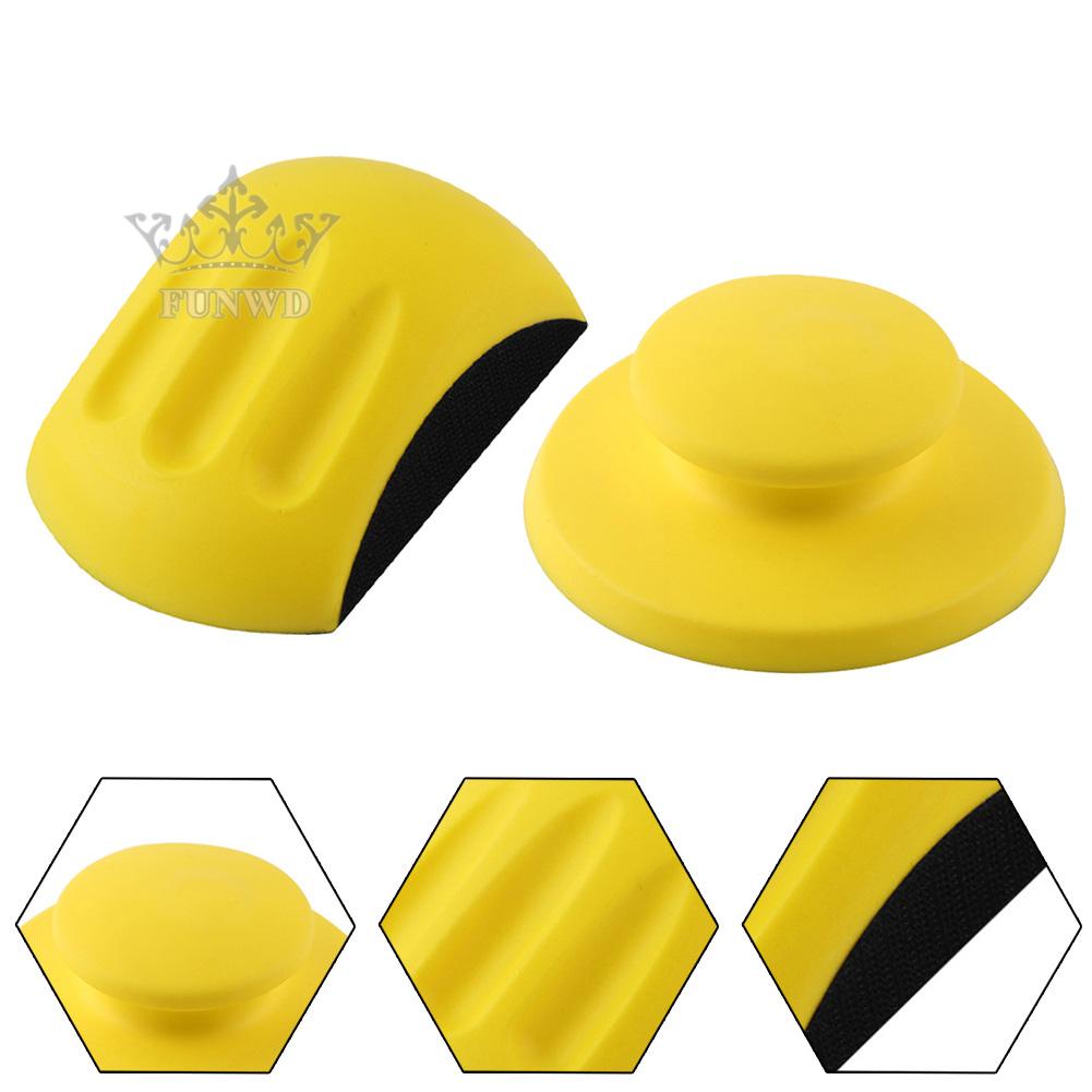 【FUNWD】2pcs manual sanding block for woodworking polishing 5 inch manual sanding discs