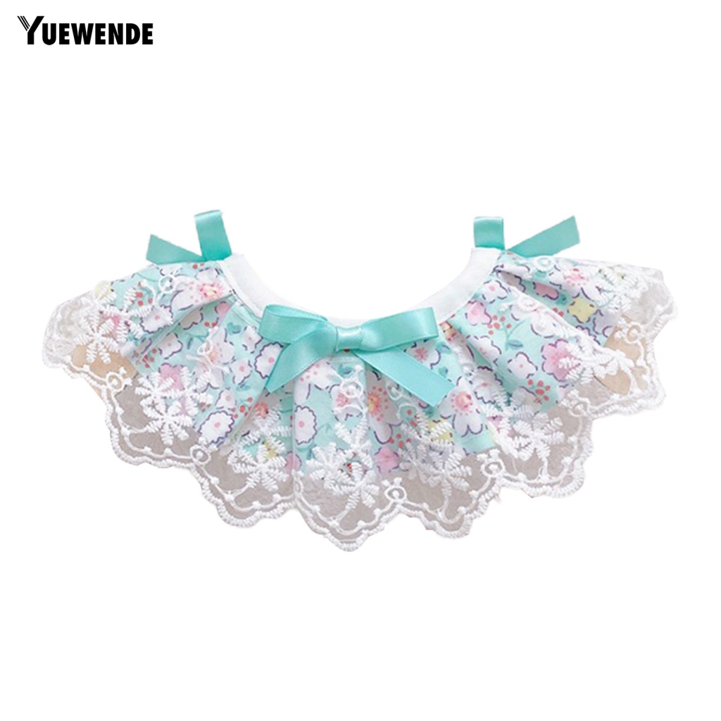 Yue.z Khăn Choàng Cổ Thắt Nơ In Họa Tiết Hoa Dành Cho Thú Cưng Bắt Mắt