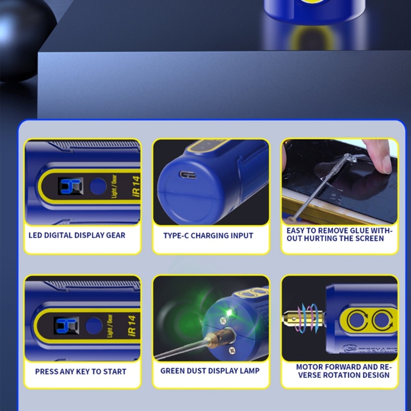 Máy Loại Bỏ Keo Dán Màn Hình Điện Thoại Di Động Tiện Dụng