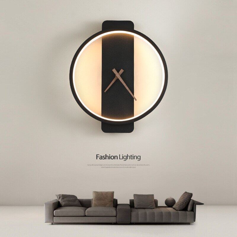 Đồng Hồ Treo Tường Có Đèn LED Bằng Acrylic Phong Cách Bắc Âu Độc Đáo Trang Trí Nhà Cửa DIY
