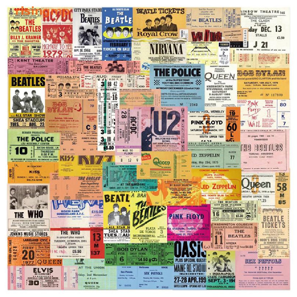 Set 55 Sticker Họa Tiết Graffiti Dán Trang Trí Máy Bay Phong Cách Retro