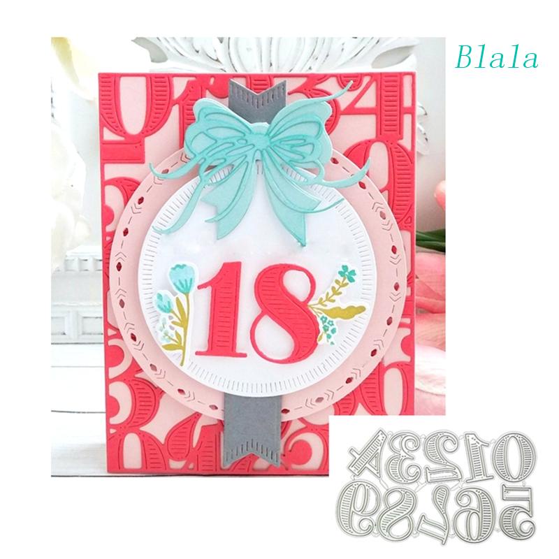 Khuôn Cắt Giấy Kim Loại Hình Chữ Số 0-9