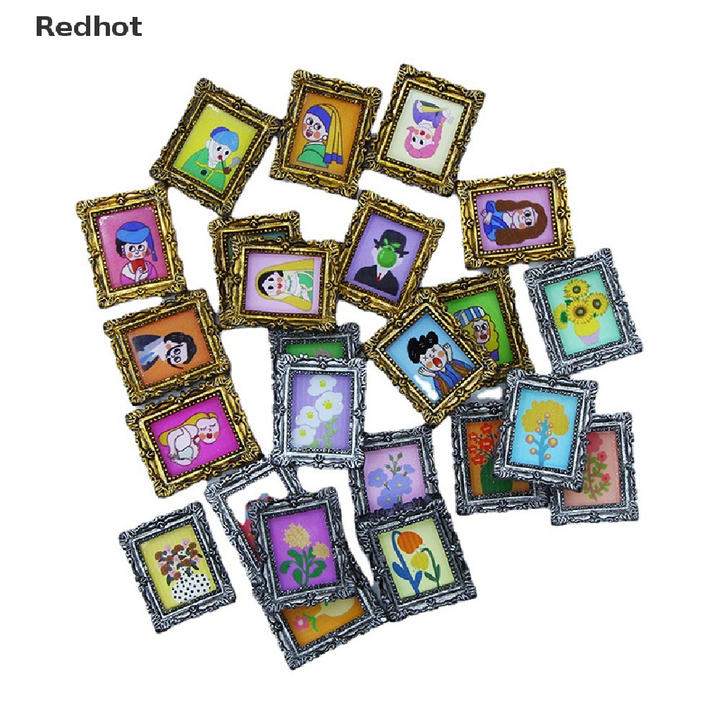 &lt; Redhot &gt; Miếng Dán Tường Trang Trí Nội Thất Nhà Búp Bê