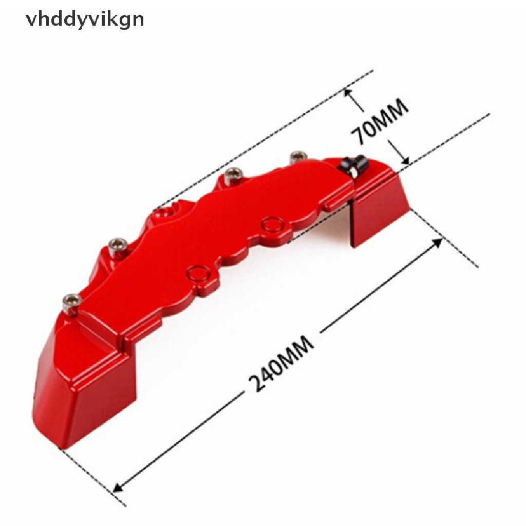 Set 2 Ốp Bảo Vệ Phanh Đĩa Trước / Sau Bằng ABS Dành Cho Xe Hơi