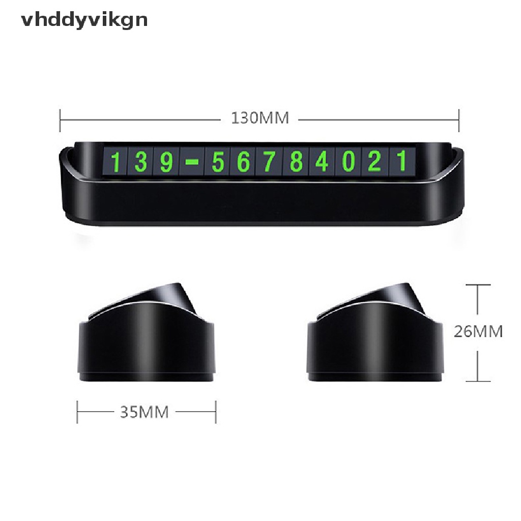 Thẻ Đậu Xe Tạm Thời Ghi Số Điện Thoại 13x2.5cm