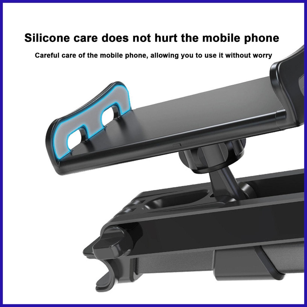 Giá Đỡ Điện Thoại / Máy Tính Bảng Xoay 360 Độ Gắn Ghế Ngồi Xe Hơi Tiện Dụng