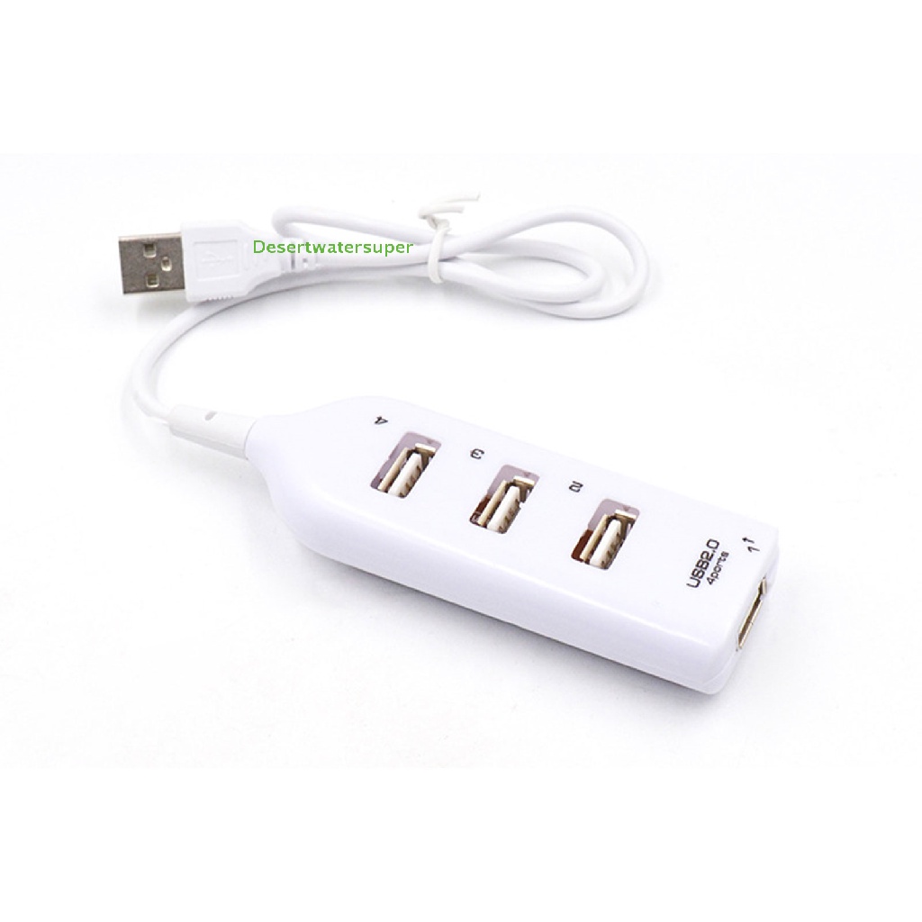 Bộ Chia 4 Cổng USB 2.0 Tốc Độ Cao Kèm Dây Cáp Cho Laptop