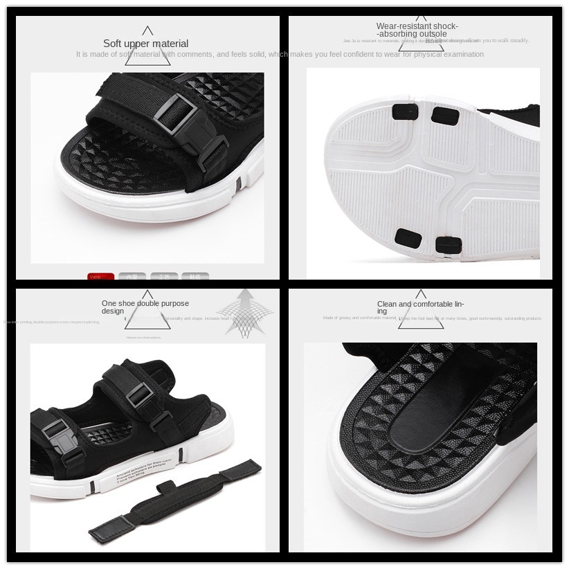 Giày Sandal Siêu Nhẹ Thoải Mái Thời Trang Mùa Hè Cho Nam Và Nữ