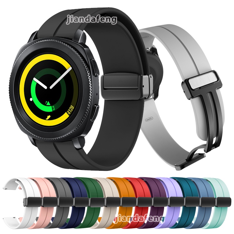 Dây Đeo Khóa Nam Châm Hình Chữ D Cho Đồng Hồ Thông Minh Samsung Gear Sport