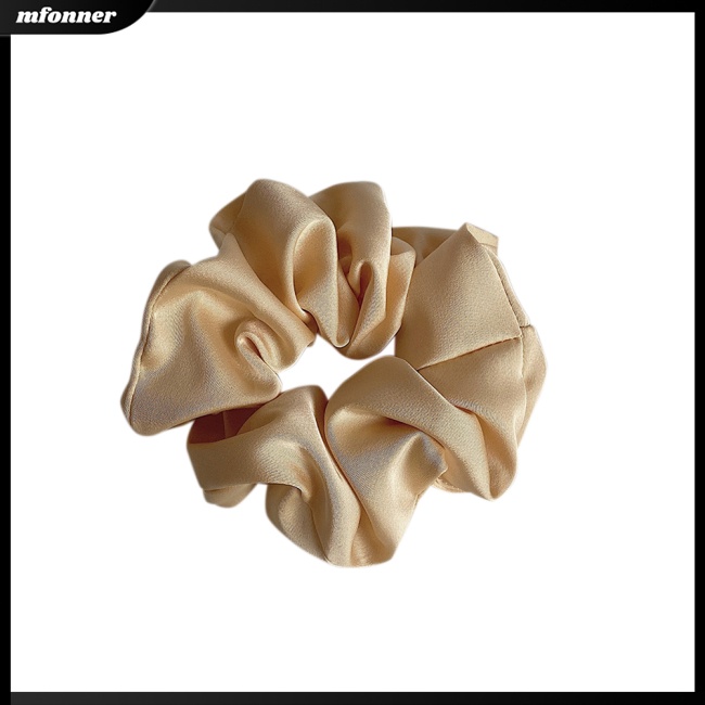 Dây Cột Tóc Scrunchies Bằng Vải Màu Sắc Ngọt Ngào Đơn Giản