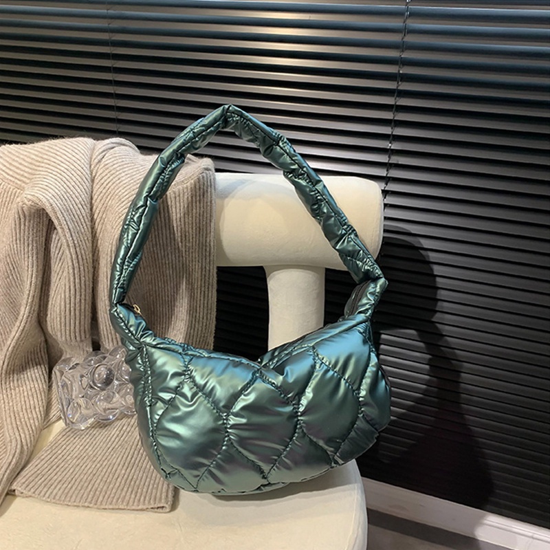 Túi Đeo Chéo Cotton Thêu Họa Tiết Hình Thoi Đơn Giản Thời Trang Thu Đông Dành Cho Nữ