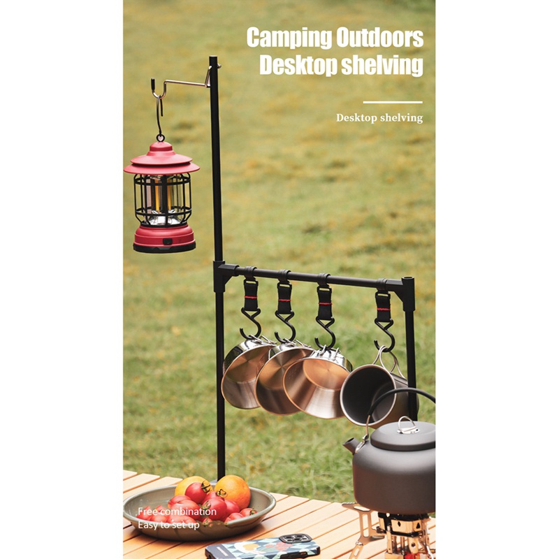 Kệ Đựng Đồ Ăn Bằng Hợp Kim Nhôm Kích Thước 69 X 35cm Tiện Dụng Mang Theo Dã Ngoại