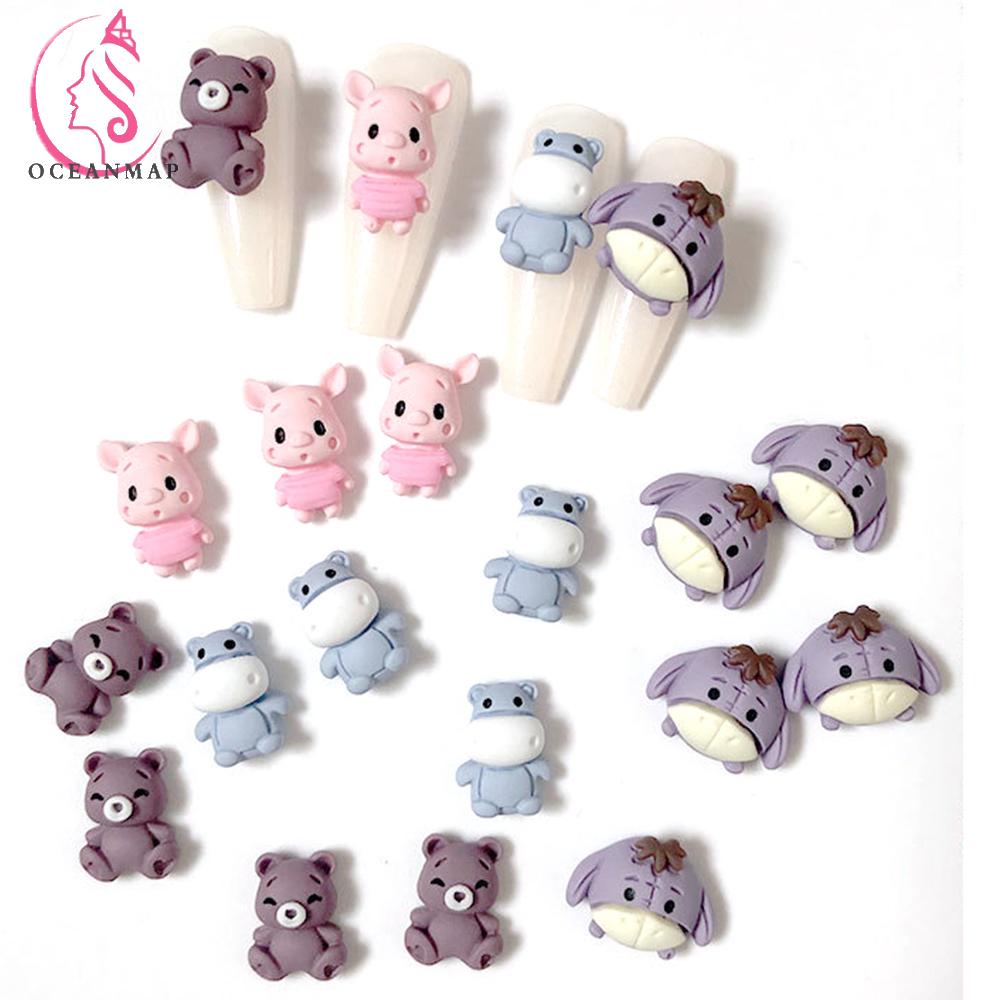 [Hàng mới về] Set 3 hạt phụ kiện trang trí móng tay 3d nghệ thuật chuyên nghiệp