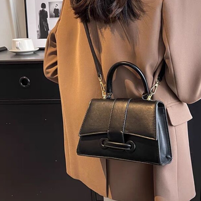 Túi Đeo Vai Hình Vuông Cỡ Nhỏ Màu Trơn Thời Trang Cho Nữ