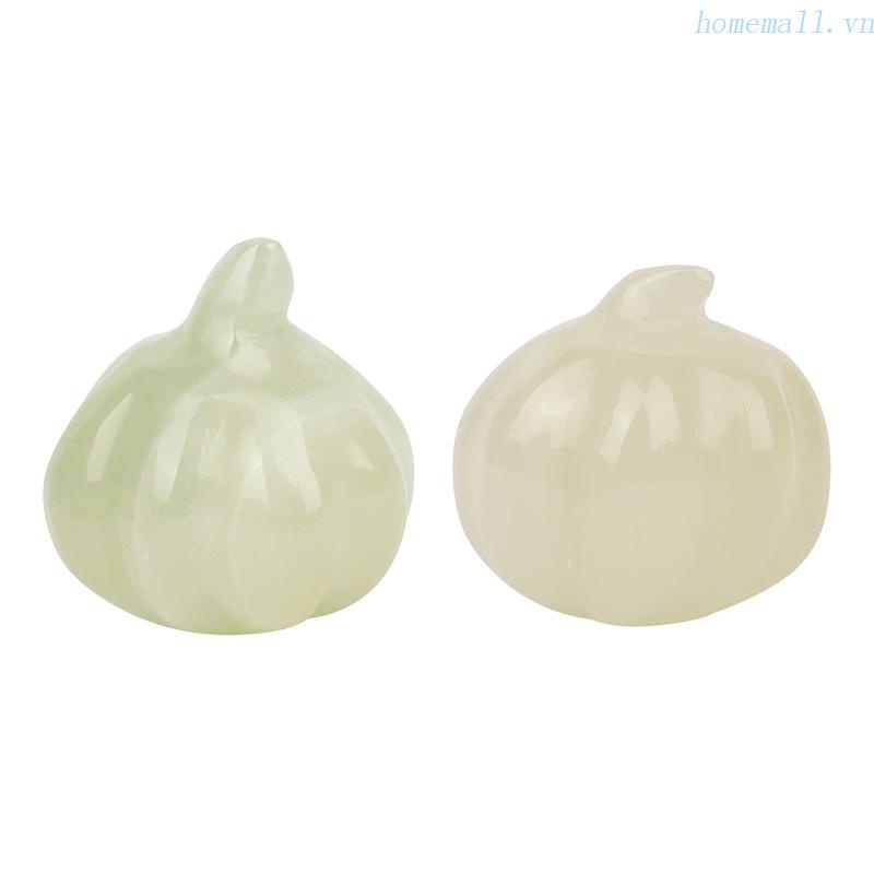 Tượng Bí Ngô Mini Bằng Đá Ngọc Bích Giả Phong Cách Hiện Đại