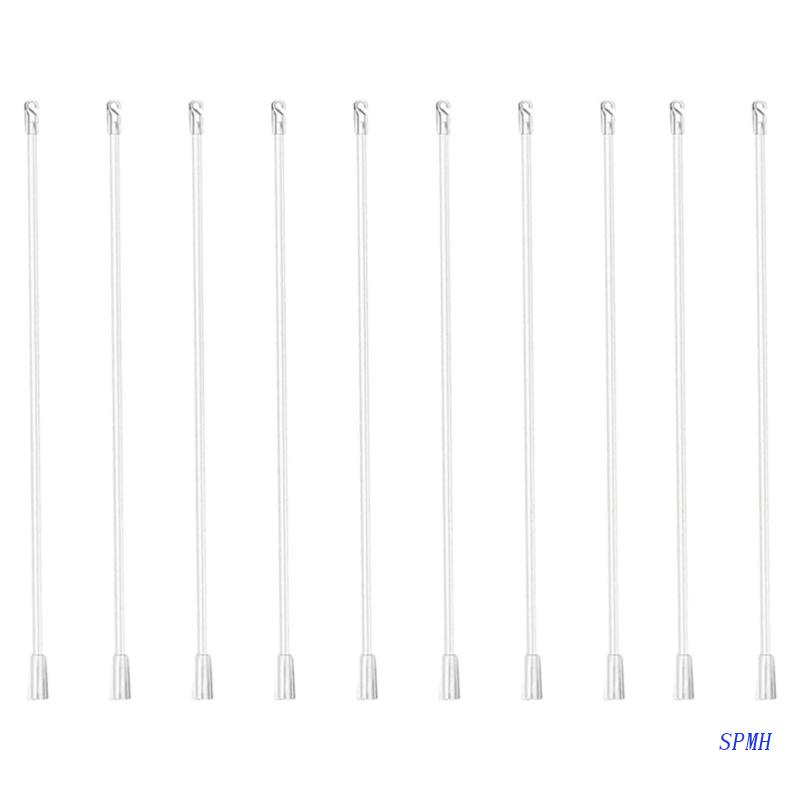 Set 10 Thanh Rèm Cửa Kèm Móc Và Tay Cầm Thay Thế Tiện Dụng Cho Gia Đình