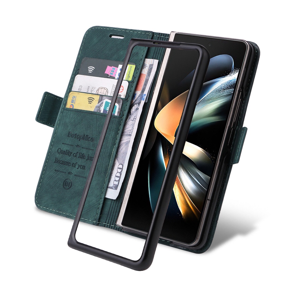 Ốp Lưng Điện Thoại Dạng Ví Da Lật Dành Cho Samsung Galaxy Z Fold 4 Fold 3