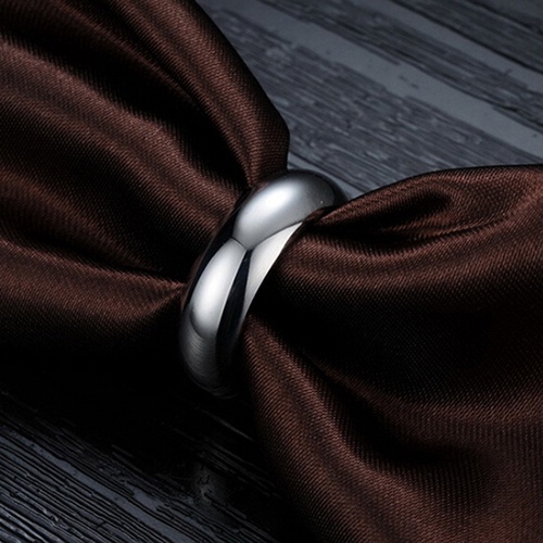 Nhẫn Thép Titan 6mm Kích Thước Us 6-10 Cá Tính Cho Nữ
