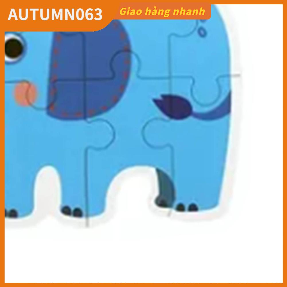 Autumn063 Animals Shaped Puzzles Đồ chơi giáo dục cho trẻ mới biết đi Bộ quà tặng ghép hình động vật mảnh lớn
